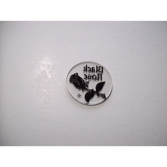 Black Rose 1992 NOS Original Pinball Machine Plastic Promo Disk G Below - Picture 3 of 3